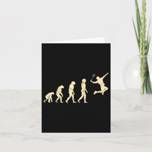 Evolution Badminton Player Shuttle Racket Kaart (Voorkant)