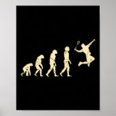 Evolution Badminton Player Shuttle Racket Poster (Voorkant)