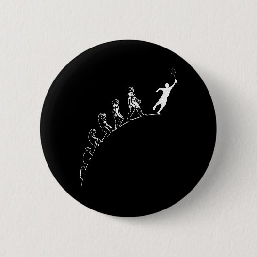 Evolution Badminton Shuttle Art Sports Ronde Button 5,7 Cm (Voorkant)