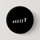 Evolution Badminton Shuttle Badminton Player Gift Ronde Button 5,7 Cm (Voorkant)