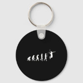Evolution Badminton Shuttle Badminton Player Gift Sleutelhanger (Voorkant)