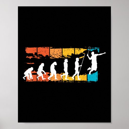 Evolution Badminton _ Shuttle _ Badminton Speler G Poster (Voorkant)