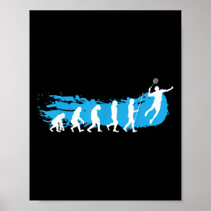 Evolution Badminton _ Shuttle _ Badmintonspeler G Poster