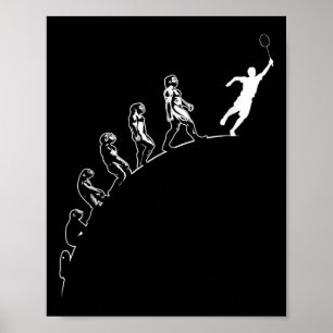 Evolution Badminton Shuttle Kunst Sporten  Poster