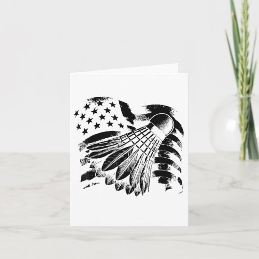 Evolution Badminton Speler Shuttle Racket Kaart (Voorkant)