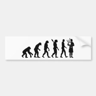 Evolution Bagpipe Bumpersticker