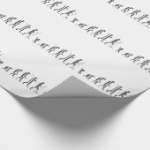 EVOLUTION BAR CODE Darwin Barcode Pattern Design Cadeaupapier (Hoek)
