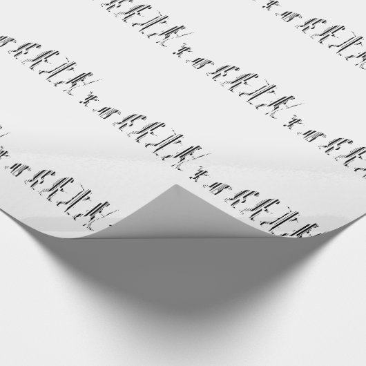 EVOLUTION BAR CODE Darwin Barcode Pattern Design Cadeaupapier (Hoek)