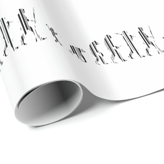 EVOLUTION BAR CODE Darwin Barcode Pattern Design Cadeaupapier (Rol Hoek)