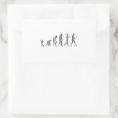 EVOLUTION BAR CODE Darwin Barcode Pattern Design Rechthoekige Sticker (Tas)
