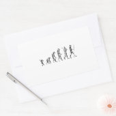 EVOLUTION BAR CODE Darwin Barcode Pattern Design Rechthoekige Sticker (Envelop)