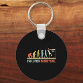 Evolution Basketbal - Basketbal Liefhebbers Sport Sleutelhanger (Voorkant)