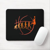 Evolution Basketbal Speler Ball Game Hoops Muismat (Met muis)