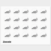evolution basketball ronde sticker (Vel)