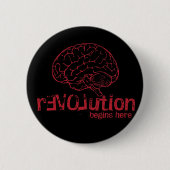 EVOLution begint hier Button (Voorkant)