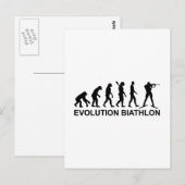 Evolution Biathlon Ski Briefkaart (Voorkant / Achterkant)