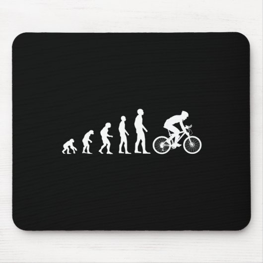 Evolution Bike Man Humour Cyclist Funny Muismat (Voorkant)