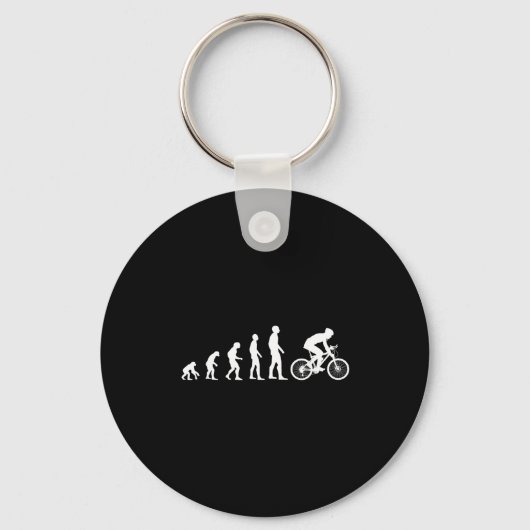 Evolution Bike Man Humour Cyclist Funny Sleutelhanger (Voorkant)