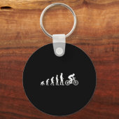 Evolution Bike Man Humour Cyclist Funny Sleutelhanger (Voorkant)