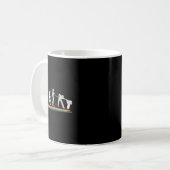 Evolution Biljart Grappige Vintage Koffiemok (Voorkant links)