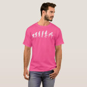 Evolution biljart zwembad snooker grappige biljart t-shirt (Voorkant volledig)