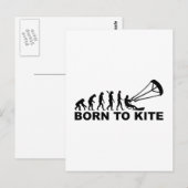 Evolution born to kite briefkaart (Voorkant / Achterkant)