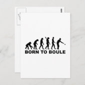 Evolution Boule Petanque Briefkaart (Voorkant / Achterkant)