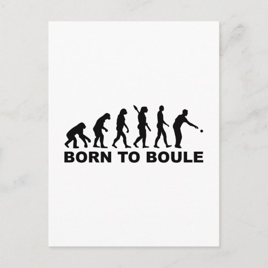 Evolution Boule Petanque Briefkaart (Voorkant)