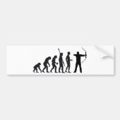 evolution bow and arrow bumpersticker (Voorkant)