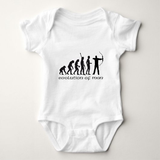 evolution bow and arrow romper (Voorkant)