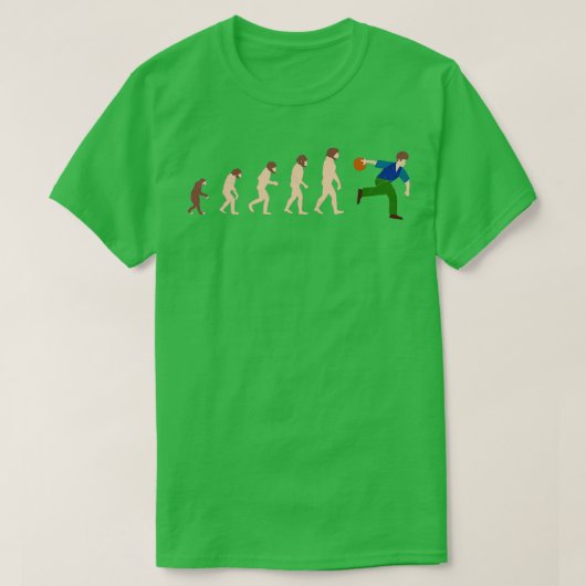 Evolution Bowling Funny Gift Idea T-shirt (Design voorkant)