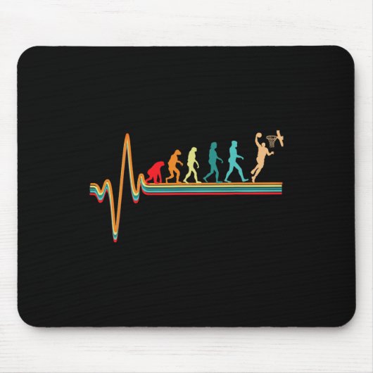 Evolution Bysketbyll Speler Byll Spel Heartbeat Ho Muismat (Voorkant)