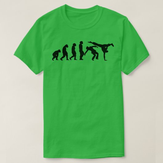 EVOLUTION Capoeira Martial Arts Brazilië Fighting T-shirt (Design voorkant)