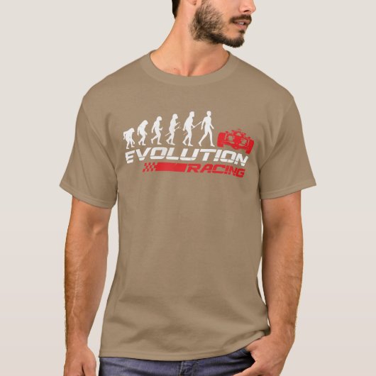 Evolution Car Racing F1 Formula 1 Mechanic Driver  T-shirt (Voorkant)