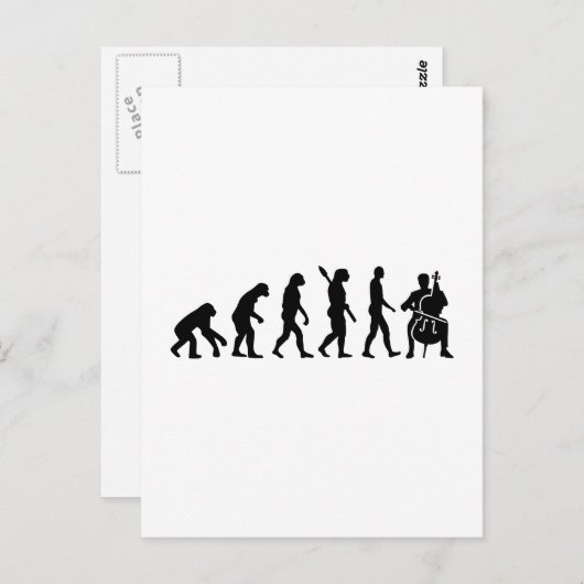 Evolution Cello Briefkaart (Voorkant / Achterkant)