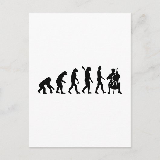 Evolution Cello Briefkaart (Voorkant)