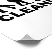 Evolution Cleaning lady Poster (Hoek)