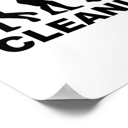 Evolution Cleaning lady Poster (Hoek)