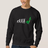 Evolution Dinosaur Dino St Patricks Day Trui (Voorkant)