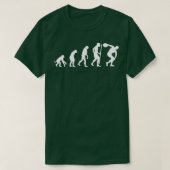 Evolution discus gooien Discobolus discuswerper T-shirt (Design voorkant)