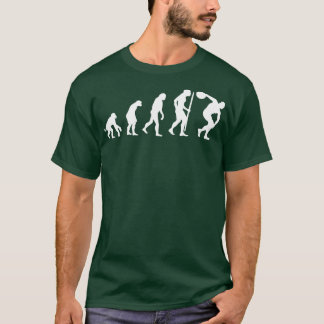 Evolution discus gooien Discobolus discuswerper T-shirt