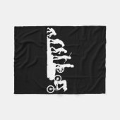 Evolution Downhill Mountain Bike Mtb Mountain Biki Fleece Deken (Voorkant (Horizontaal))