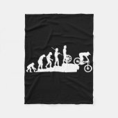 Evolution Downhill Mountain Bike Mtb Mountain Biki Fleece Deken (Voorkant)