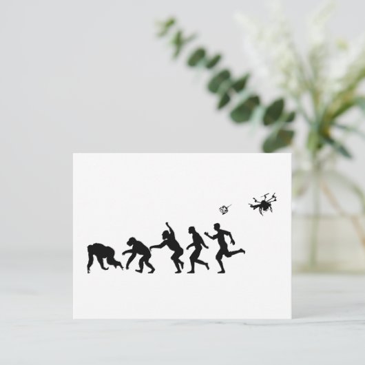 Evolution Droned Briefkaart (Staand voorkant)