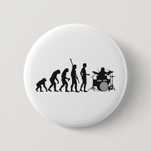 evolution drummer ronde button 5,7 cm (Voorkant)