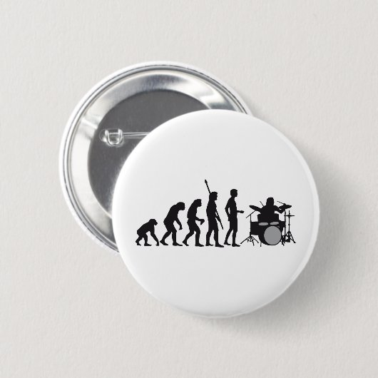 evolution drummer ronde button 5,7 cm (Voorkant /achterkant)