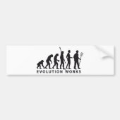 evolution farmer bumpersticker (Voorkant)