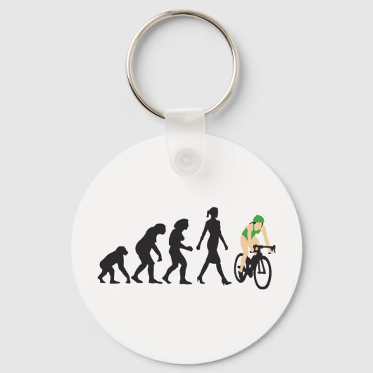 evolution female bicacle racer sleutelhanger (Voorkant)