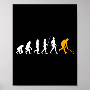 Evolution Field Hockey Cadeau Field Hockey Speler Poster