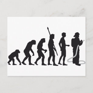evolution firefighter briefkaart